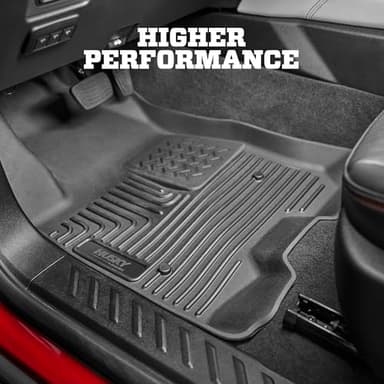 Husky Liners Weatherbeater Floor Mats | Fits 2015-2025 Ford F-150 (Includes 2022-2025 Lightning) SUPERCREW CAB ONLY w/Carpet & w/Out Fold Flat Storage | Front & 2nd Row, 3-pc Black - 94041 - Image 3