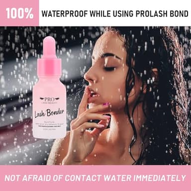 PRO Lash Bonder for Eyelash Extensions Super Bonder Glue Accelerator with 10Pcs Cotton Swab Lash Extension Sealant Longer Retention Waterproof Oil-Proof Special Dropper Design for Dose Control 15ml - Image 3