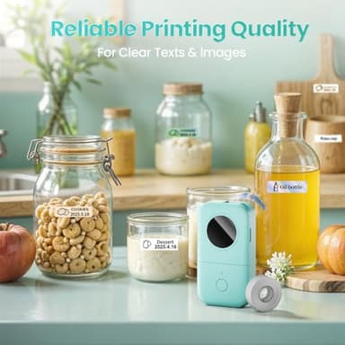 Phomemo D30 Label Maker Machine, Portable Bluetooth Mini Label Printer, Smartphone Handheld Thermal Sticker Small Labeler Multiple Templates Font Icon Inkless Custom Label for Home Kids School Items - Image 5