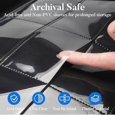 Premium 9 Pocket Card Binder for 540 Cards, Fabmaker PU Cover Trading Card Binder, Sturdy Card Collection Album, Sleek Card Holder Folders for YuGiOh, MTG, TCG, Game Cards & Sports Cards, Pink - Image 4