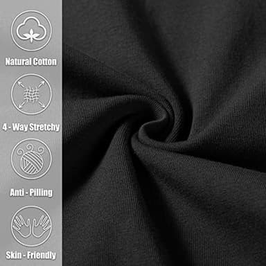 Pudolla Men's Cotton Yoga Sweatpants Athletic Lounge Pants Open Bottom Casual Jersey Pants for Men with Pockets - Image 6