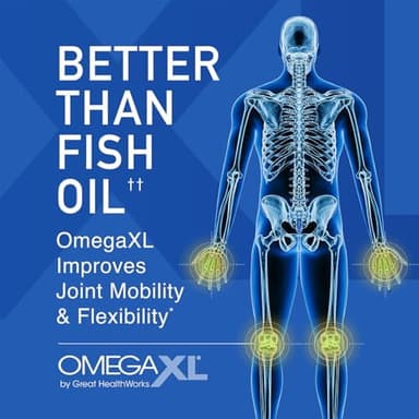 OmegaXL Joint Support Supplement - Natural Muscle Support, Green Lipped Mussel Oil, Soft Gel Pills, Drug-Free, 120 Count - Image 4