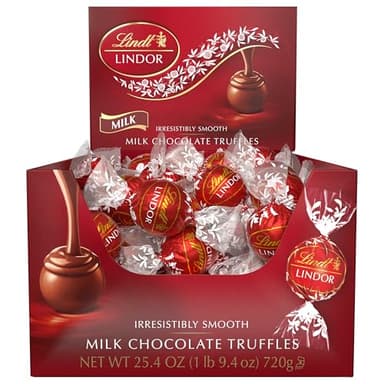 Lindt LINDOR Milk Chocolate Candy Truffles, Halloween Candy, 25.4 oz., 60 Count - Image 8