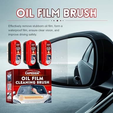 CAPEDIEM NEW Automotive Oil Film Cleaning Brush for Car Windows, Glass Cleaning Board, Car Windshield Cleaner, Suitable for Windshield Glass Oil Film Remover - Image 2