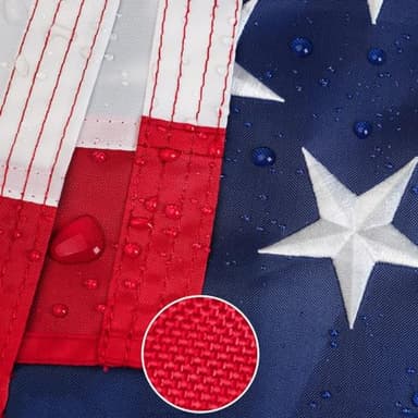 American Flag 2.5x4 FT Outdoor - American Flag Heavy Duty 2.5x4 FT, All Weather Sewn Stripes Embroidered Stars… - Image 4