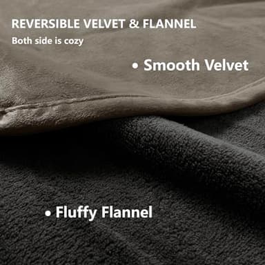 Tuffeel Waterproof Blanket for Bed Protection, Washable Dog Blankets for Couch, Soft Reversible Pet Throw Furniture Protector Cover for Sofa-82"x108",Light Brown+Dark Brown - Image 4