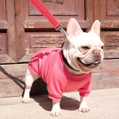 ANIAC Pink Dog Sweater with Long Sleeves and Fleece - Warm Puppy Sweatshirt for Medium Dogs (2-44 lbs) - Boy or Girl (Pink, X-Large - Image 4