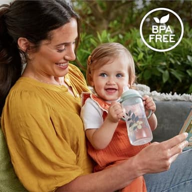 NUK Learner Cup 6+ Months Timeless Collection Amazon Exclusive 10 Oz – BPA Free Spill Proof Sippy Cup 2 Count (Pack of 1) - Image 9