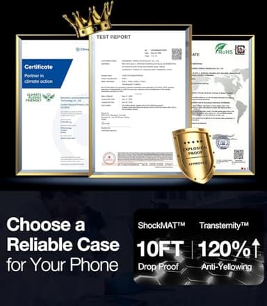 TORRAS Diamond Clear Designed for iPhone 14 Case & iPhone 13 Case[Never Yellowing] [Military Grade Anti-Drop] Hard PC Back Flexible Bumper Shockproof Protective Slim Phone Cover 6.1 inch, Blue - Image 7