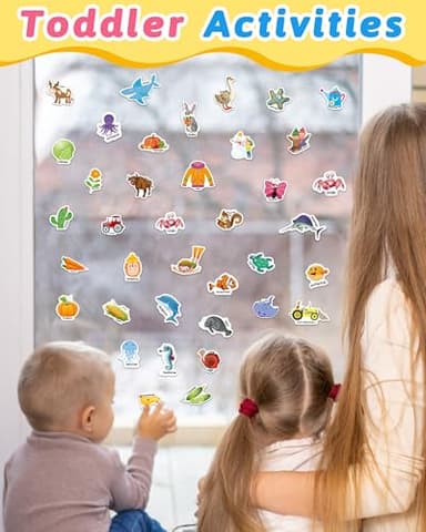 Benresive Reusable Sticker Book for Toddlers 2-4 Years, 3 Sets Travel Stickers for Kids, Waterproof Sticker Books for Toddlers 1-3, Crafts Activities for Todddlers 1-3 2-4 3-5 - Image 4