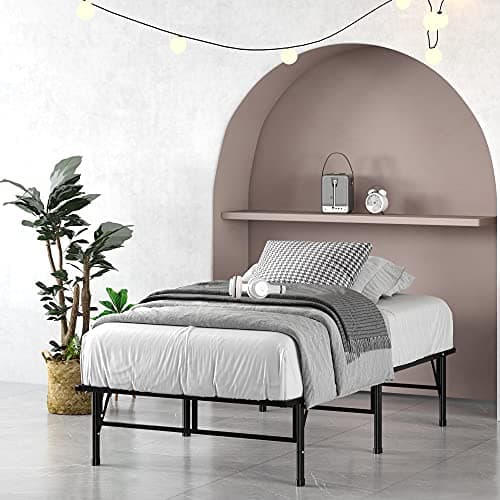 ZINUS SmartBase Compack Mattress Foundation, 14 Inch Metal Bed Frame, No Box Spring Needed, Sturdy Steel Slat Support, Twin XL - Image 1