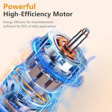 YASHE Immersion Blender Handheld, 5 in 1 Hand Blender, Continuously Variable Speed, Stainless Steel Stick, Powerful Motor, Emulsion Blender with Chopper, Whisk and Milk Frother for Soups - Image 3