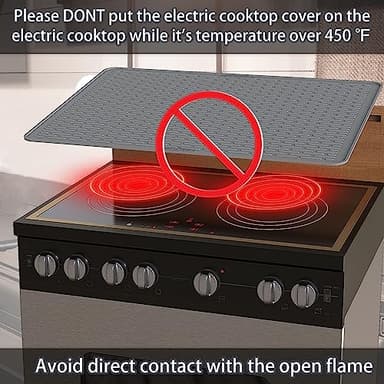 Silicone Stove Top Cover for Electric Stove 28''x20'', Extra Large Dish Drying Mat, 28 x 20 Trivet Mat for Hot Pot, Silicone Stove Top Protector -Grey - Image 6