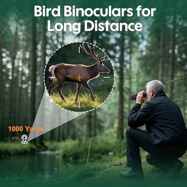 WOZEL 16x42 Binoculars for Adults High Powered - HD Clear Low Light Vision with Large Bright View - Powerful Binoculars for Brid Watching Hunting Travel Hiking Concerts - Black - Image 6