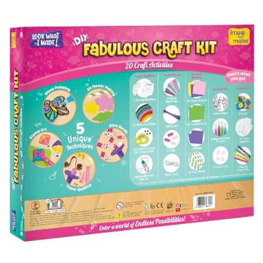 Imagimake Fabulous Craft Kit | Creative Toy & DIY Set | Arts and Crafts for Kids | Activity Craft Kits | Gifts for 5 6 7 8 9 10 11 12 Years - Image 7