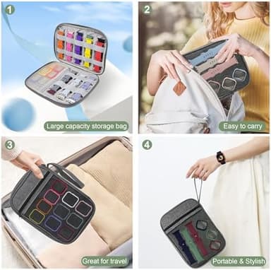 16 Pack Band Compatible with Apple Watch Bands 40mm 41mm 42mm 44mm 45mm 46mm for Women Men, Screen Protector Case Band&Organizer for iWatch Series 11 10 9 8 7 6 5 4 SE（Please select the correct size） - Image 5