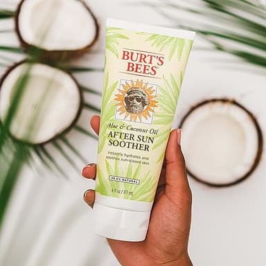 Burt's Bees After Sun Lotion with Hydrating Aloe Vera & Coconut Oil - Summer Essentials, Sunburn Relief, Natural After Sun Soother, 6 oz - Image 4