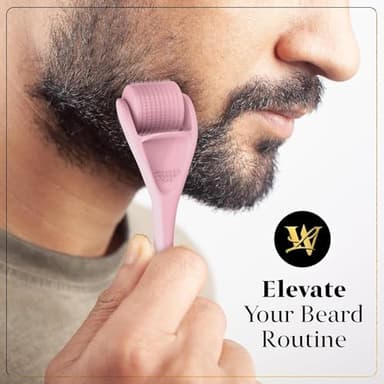 Derma Roller for Skin, Hair & Beard – Women and Men Titanium Microneedling Roller for Face & Scalp, Safe & Easy to Use - Pink - Image 7