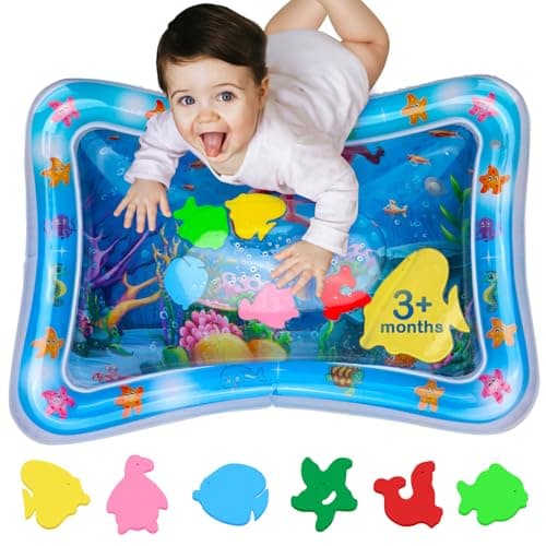 Tummy Time Water Mat – Inflatable Water Play Pad for Babies - Sensory Tummy Time Mat for Floor Play - 100% BPA-Free & Leakproof - Baby, Infants 3-12 Months – Avec Maman - Image 1