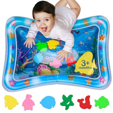 Tummy Time Water Mat – Inflatable Water Play Pad for Babies - Sensory Tummy Time Mat for Floor Play - 100% BPA-Free & Leakproof - Baby, Infants 3-12 Months – Avec Maman - Image 1