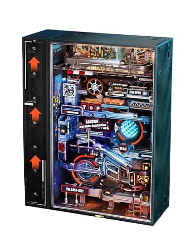 RoWood 3D Puzzles,Electric Marble Run Model Kit,130Pcs,Assembly Time 5H,Miniature Parallel World MR01S,Dynamic Models,Creative Gifts for Adutls - Image 1