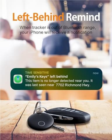 Air Tracker Tag, Bluetooth Tracker-4 Pack Works with Apple Find My (iOS Only), Smart Tags for Luggage, Keys, Backpack, IP67 Waterproof - Image 3