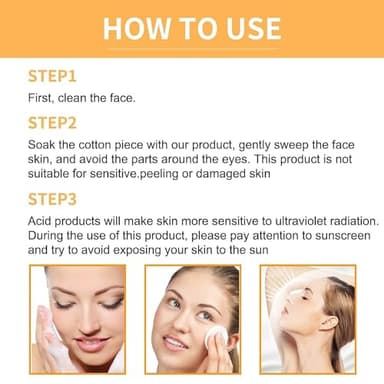 Glycolic Acid Toning Solution, Glycolic Acid 7% Toner, Glycolic Sour 7% Toning, KeepThe Skin Moist, Exfoliating Serum for Face, Facial Exfoliation Astringe Pores (100ML/3.38 Fl Oz) - Image 7