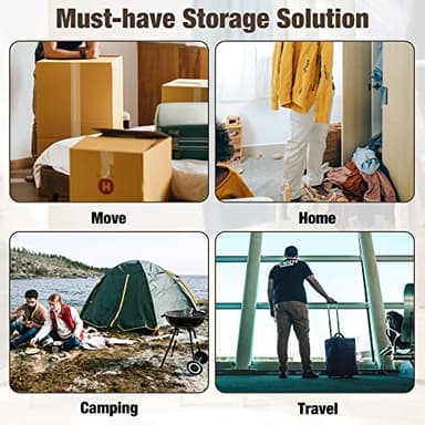 HIBAG Vacuum Storage Seal Bags, 10 Jumbo Space Saver Vacuum Sealer Bags for Clothes, Comforters, Blankets, Bedding (10J) - Image 6