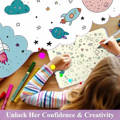 DWIYITTN Floral Journal for Girls - Gift for Teens, Kids - Diary with Pen & Magnetic Closure, 192 Pages for Writing, 5.3"x7.5" Hardcover Lined Notebook - Image 6