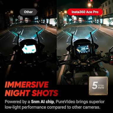 Insta360 Ace Pro - Waterproof Action Camera Co-Engineered with Leica, Flagship 1/1.3" Sensor and AI Noise Reduction for Unbeatable Image Quality, 4K120fps, 2.4" Flip Screen & Advanced AI Features - Image 2