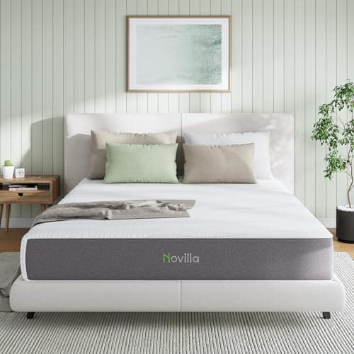 Novilla Full Mattress, 10 Inch Memory Foam Mattress Full with Bamboo Charcoal Foam for Cool Sleep & Pain Relief & Motion Isolating, Full Size Mattresses in a Box, Medium Firm - Image 1