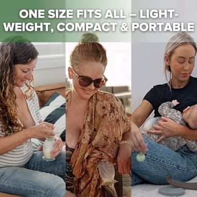 haakaa Manual Breast Pump with Flower Stopper Set, Gen.2 Silicone Hand Pump with Suction Base, BPA Free (5oz/150ml, Lavender) - Image 3