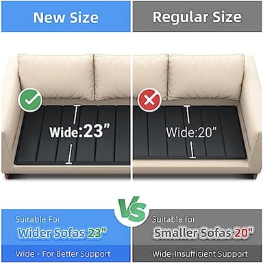 Jin&Bao Wider Couch Cushion Support for Sagging, Heavy Duty Solid Wood Sofa Cushion Support 23''x67.5'' Couch Supporter Under The Cushions/Sofa Bed Board 100% Saver Sagging - Image 2