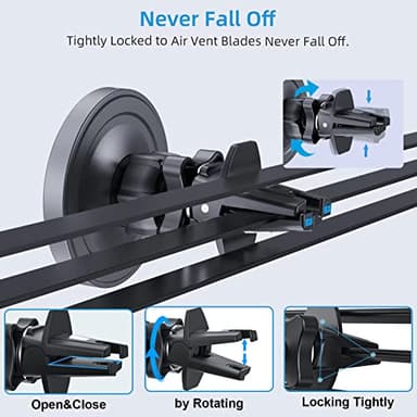 OHLPRO for MagSafe Car Mount Charger iPhone Wireless Car Charger, Stick on Dashboard Magnetic Phone Holder Mount for iPhone 17 Pro Plus Max 16 15 14 13 12 Series, 15W Fast Charging, Aluminum Shell - Image 6