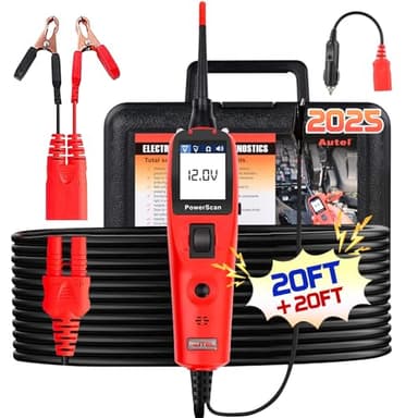 Autel PowerScan Automotive Circuit Tester, Power Circuit Probe Tool, 12-24V Electrical Short Open Breaker Circuit Finder, AC/DC Current Resistance, Duty Cycle, & 20FT Extension Cord, for 99% Cars - Image 1
