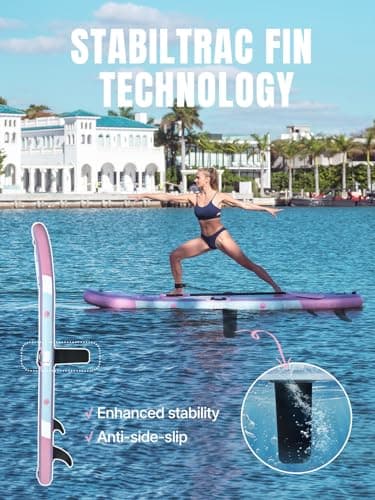 Niphean（Ultra-Light）Inflatable Paddle Board with (Beginner Friendly) StabilTrac Fin and Durable SUP Accessories, 10' Stand Up Paddle Boards for Adults & Youth, Versatile Yoga Paddle Board, Gift Ideas - Image 6