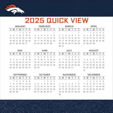 TURNER SPORTS Denver Broncos 2025 Box Calendar (25998053037) - Image 4
