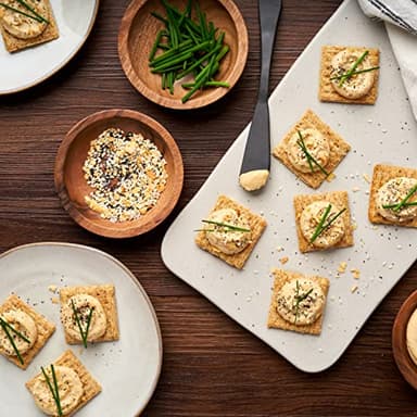 Triscuit Roasted Garlic Whole Grain Wheat Crackers, Lunch Snacks, Bulk Snack Crackers, Family Size, 6 - 12.5 oz Boxes - Image 8