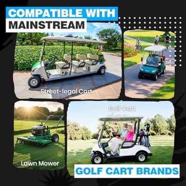 VATRER POWER 48V 105Ah Narrow Lithium Golf Cart Battery, Built-in Smart 200A BMS, with Touch Monitor & APP, 4000+ Cycles LiFePO4 Battery, Max 10.24kW Power Output, 2C Discharge, Perfect for Golf Carts - Image 7