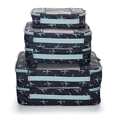 TravelWise Packing Cubes, Navy Airplanes, Set (5262367) - Image 8