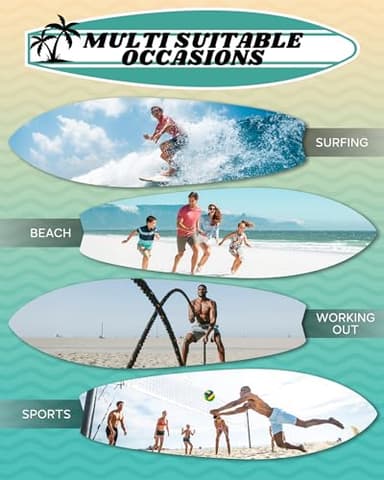 maamgic Men's Swim Trunks Board Shorts Vintage Beach Shorts 4 Way Stretch Quick Dry with Zipper Pockets Little Crab-Dark Blue Small - Image 6