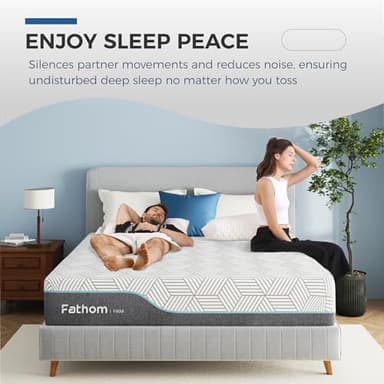 FATHOM Firm King Mattress 12 Inch Memory Foam Mattress King Size Bed in a Box for Back Pain Relief and Cool Sleep with Gel Foam and Removeable Fiberglass Free Cover, CertiPUR-US Certified - Image 6