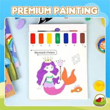 YPLUS Paint with Water Books for Toddlers, Art Craft Toys Watercolor Painting Paper for Kids Gift for Drawing with Brush - Traffic - Image 5