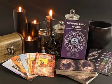 Witchy Cauldron Tarot Cards for Beginners, Learning Tarot Cards with Meanings on Them, for Beginners, Training Deck - Image 2