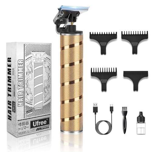 Ufree Hair Trimmer & Beard Trimmer for Men Professional, Electric Razor Shavers for Men, T Blade Precision Edgers Liners, Barber Clippers for Hair Cutting Mustache Facial, Mens Gifts - Image 1