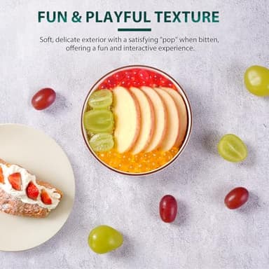 Soeos Passion Fruit Popping Boba Pearls 6.6 Pounds, Bursting Boba Pearls for Bubble Tea, Beverages, Shakes, Desserts, Smoothie and Ice Cream Topping - Image 8