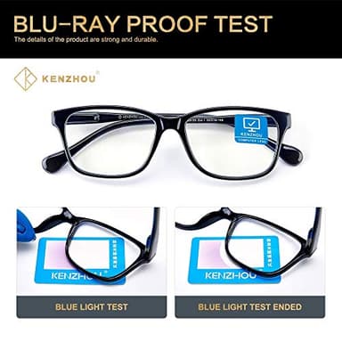 K KENZHOU Blue Light Blocking Computer Glasses 1 Pack Decrease Eye Eyestrain Unisex(Men/Women) (C2) - Image 7