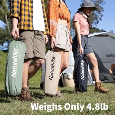 Naturehike GreenWild Camping Cot, Ultralight Folding Backpacking Cot, 60-Second Easy Set-Up, Supports 330lbs, Portable Camping Bed for Adults for Camping Hiking Travel Home - Image 4