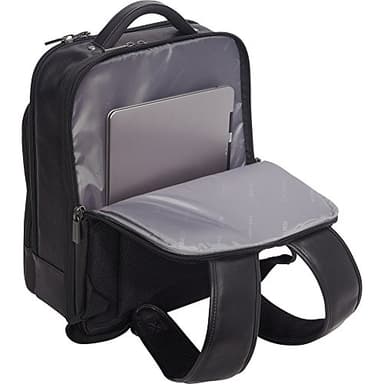 Kenneth Cole Reaction Manhattan Messenger Shoulder Satchel Bag, Black, 16" Laptop Backpack - Image 2