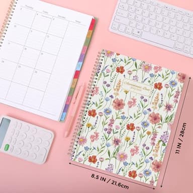 SKYDUE Appointment Book 2025-2026, Academic Hourly Planner from July 2025 - June 2026, 8.5" X 11" Weekly & Monthly Schedule Planner with 15-Minute Interval- Perfect for Daily Planning - Image 5